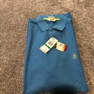 Original Penguin Polo Shirt- blue size Large BNWT